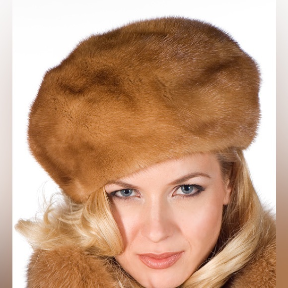 Mint Canadian Pastel Mink Fur Hat Cap Women Woman - Picture 3 of 12